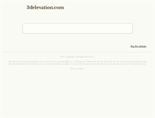 Tablet Screenshot of 3delevation.com
